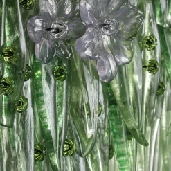 Barbini Specchio da parete Barena floreale in vetro di Murano> Specchi Da Parete