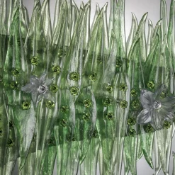 Barbini Specchio da parete Barena floreale in vetro di Murano><noscript><img width=