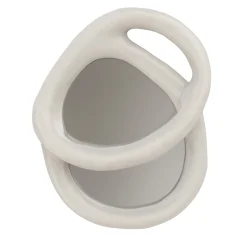 Edizione Limitata by Simone Fanciullacci Specchio da Parete Grande Bolide V1 in Gesso Bianco> Specchi Da Parete