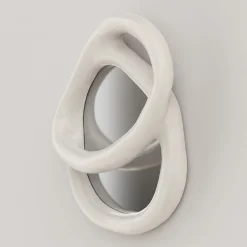 Edizione Limitata by Simone Fanciullacci Specchio da Parete Grande Bolide V1 in Gesso Bianco> Specchi Da Parete