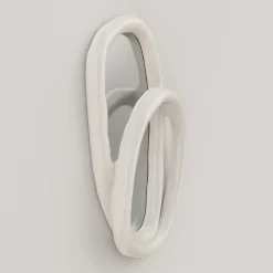 Edizione Limitata by Simone Fanciullacci Specchio da parete grande Bolide V2 in gesso bianco><noscript><img width=