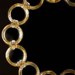 Ongaro & Fuga Specchio da parete in vetro veneziano Anello> Specchi Da Parete