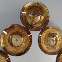 Fratelli Tosi Specchio da parete in vetro di Murano Goccia Ambra><noscript><img width=