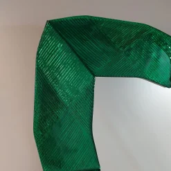 Fratelli Tosi Specchio da parete in vetro di Murano Onda Smeraldo><noscript><img width=