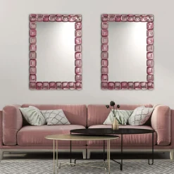 Fratelli Tosi Specchio da parete in vetro di Murano Rettangolo Rubino><noscript><img width=