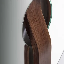 Durame Specchio da parete marrone a forma di disco Irpin><noscript><img width=