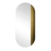 Disain 1971 Specchio da parete ovale Orizzonte in resina spatolata oro> Specchi Da Parete