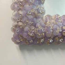 Fratelli Tosi Specchio da parete rettangolare Roseto Glicine Oro><noscript><img width=