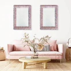 Fratelli Tosi Specchio da parete rettangolare Roseto Glicine Oro><noscript><img width=