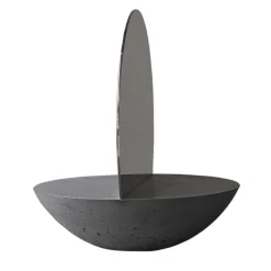 Forma & Cemento Specchio da tavolo bifacciale D30 in grigio scuro> Specchi Da Tavolo