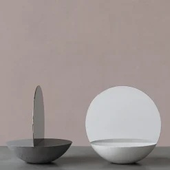 Forma & Cemento Specchio da tavolo bifacciale D30 in grigio scuro> Specchi Da Tavolo