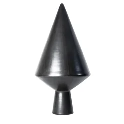 Studio Lievito Specchio da tavolo Nero 52 bucchero di e Maddalena Vantaggi> Sculture Decorative