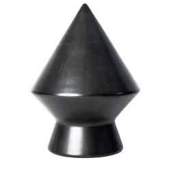 Studio Lievito Specchio da tavolo Nero 30 bucchero di e Maddalena Vantaggi> Sculture Decorative