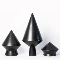 Studio Lievito Specchio da tavolo Nero 30 bucchero di e Maddalena Vantaggi><noscript><img width=