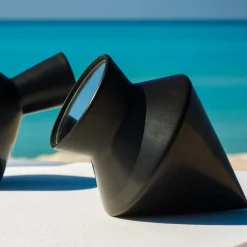 Studio Lievito Specchio da tavolo Nero 30 bucchero di e Maddalena Vantaggi><noscript><img width=