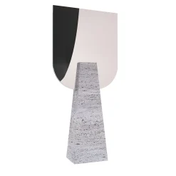 Carcino Design Specchio da tavolo Ophelia in travertino> Specchi Da Tavolo