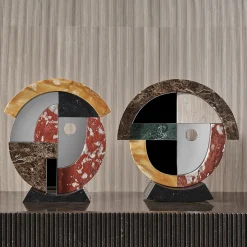 Salvatori Specchio da tavolo ovale policromo Friends> Specchi Da Tavolo