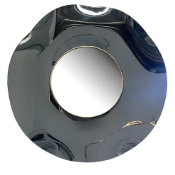 Ghirò Studio Specchio di cristallo fumé fatto a mano Undulate> Specchi Da Parete