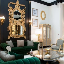 CG Capelletti Specchio d'oro in stile Chippendale> Specchi Da Parete