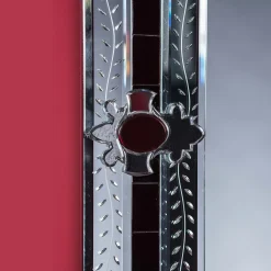 Fratelli Tosi Specchio in vetro di Murano San Toma Rosso Contemporaneo><noscript><img width=