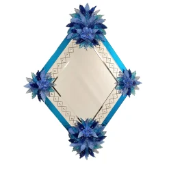 Fratelli Tosi Specchio in vetro di Murano Celeste> Specchi Da Parete