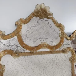 Fratelli Tosi Specchio in vetro di Murano Nettuno Gold di><noscript><img width=