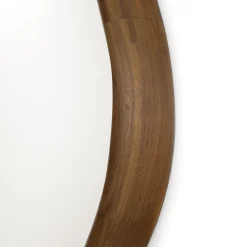 Morica Design Specchio medio Wood Eye con cornice in noce massiccio> Specchi Da Parete