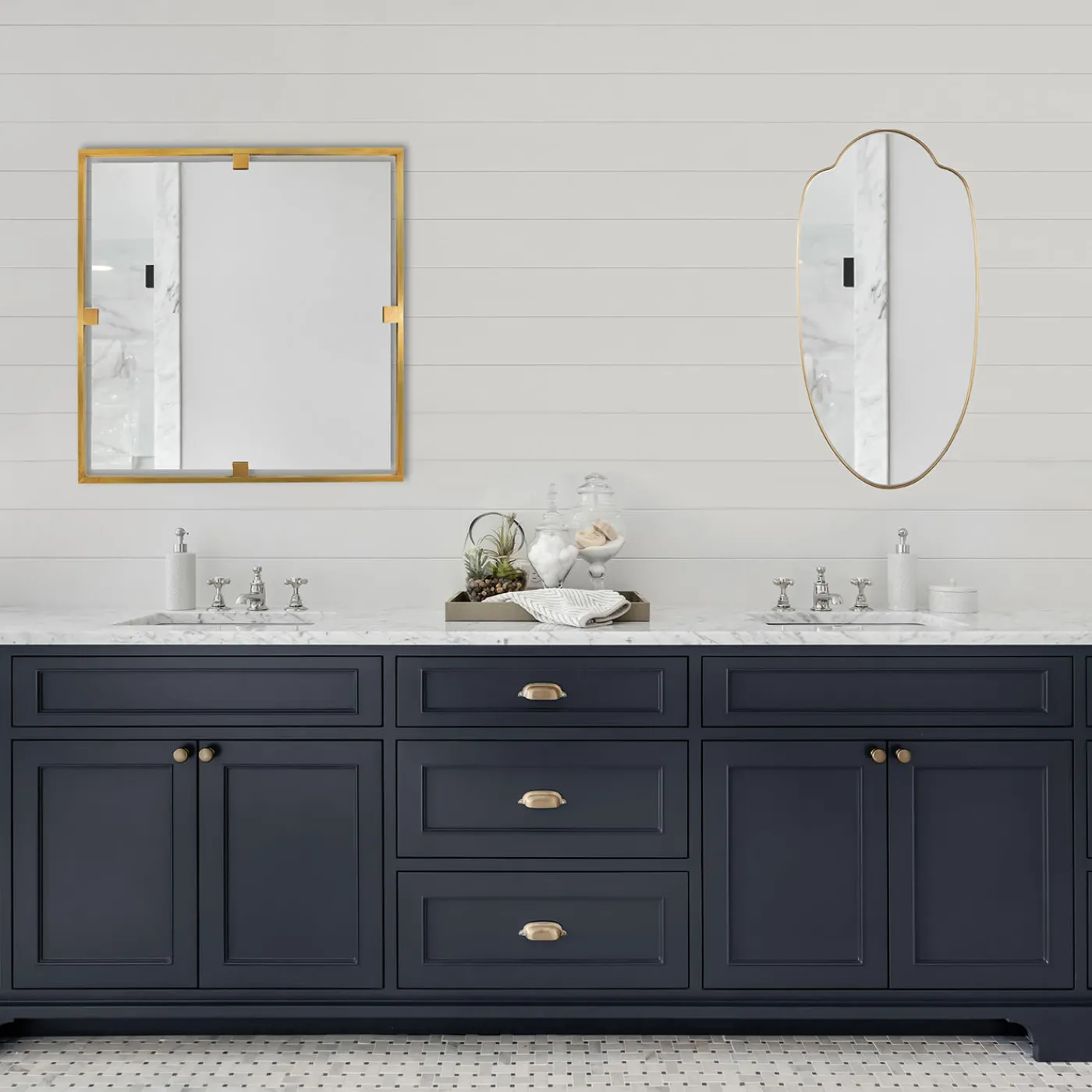 Bronzetto Specchio Ovale in Ottone Urban> Specchi Da Parete