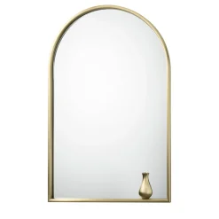 Ghidini 1961 Specchio Ritratto con piccolo vaso in ottone satinato di Elisa Giovannoni> Specchi Da Parete