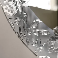 Melting Mirrors Specchio rotondo da parete Léa argento> Specchi Da Parete