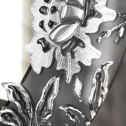 Melting Mirrors Specchio rotondo da parete Léa argento><noscript><img width=