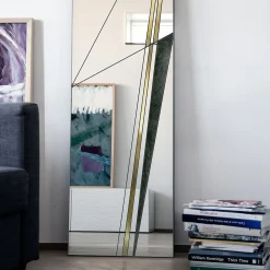 Atlasproject Specchio Via III con ottone spazzolato><noscript><img width=