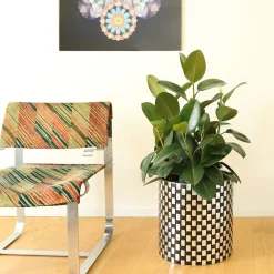 Splot Design Splot4flowers Cachepot ottico nero><noscript><img width=