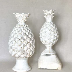 Ceramiche Ceccarelli Statuetta di ananas bianco> Statuine