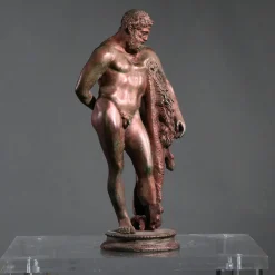 Fonderia Artistica Ruocco Statuetta Ercole Farnese Frammento Piccolo in bronzo> Statuine