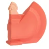 Nuove Forme Statuetta Gallina rosso corallo e rosa> Statuine