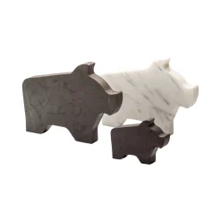 Kimano Statuetta Maialino grande grigio di Alessandra Grasso> Statuine