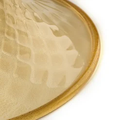 Officine di Murano 1295 Stmat Vaso a forma di pallottola fumé e dorata><noscript><img width=