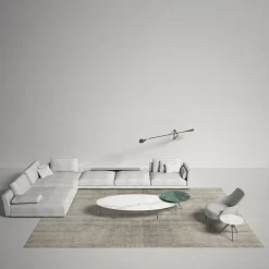 Carpet Edition Tappeto Bamboo Shaded rettangolare in seta di bamboo beige #2><noscript><img width=