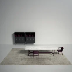 Carpet Edition Tappeto Bamboo Shaded rettangolare in seta di bamboo beige #1><noscript><img width=