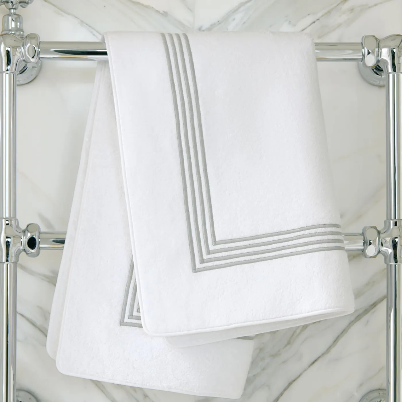 Verderoccia Tappeto da bagno Four Generations bianco e grigio chiaro> Biancheria Da Bagno