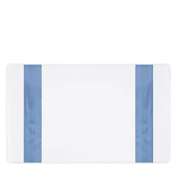 Verderoccia Tappeto da bagno Plissè bianco e blu country> Biancheria Da Bagno