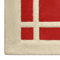 Verderoccia Tappeto da bagno Pompidou in stile geometrico beige e corallo> Biancheria Da Bagno