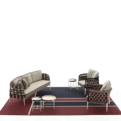 Nodo Italia Tappeto da esterno versione 4 Rosso & Blu di Antonio Marras> Tappeti E Moquette