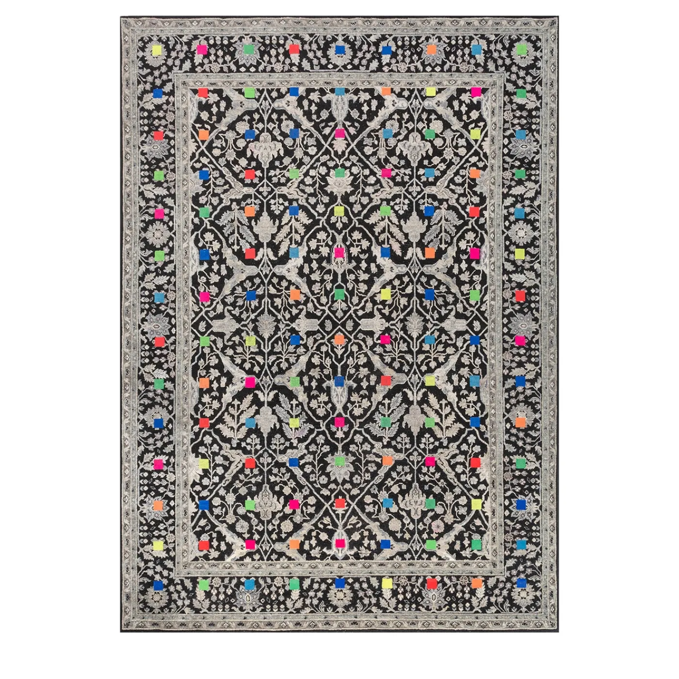 Jaipur Rugs Tappeto in Lana e Seta Annodato a Mano Squares di Richard Hutten> Tappeti E Moquette