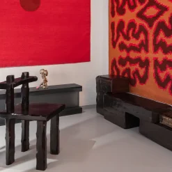 Delvis Unlimited Tappeto Kilim Astro quadrato Rosso in Lana><noscript><img width=