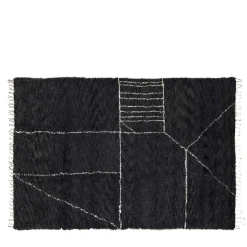 Amini Tappeto Moroccan Touch MT07, carbone e avorio> Tappeti E Moquette