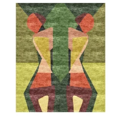 Malcusa Tappeto Prisma a pelo raso multicolore di Petra Ryberg> Tappeti E Moquette