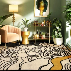 Sartapp Tappeto rettangolare Il Sentiero di Mirò di Gavino Sanna> Tappeti E Moquette