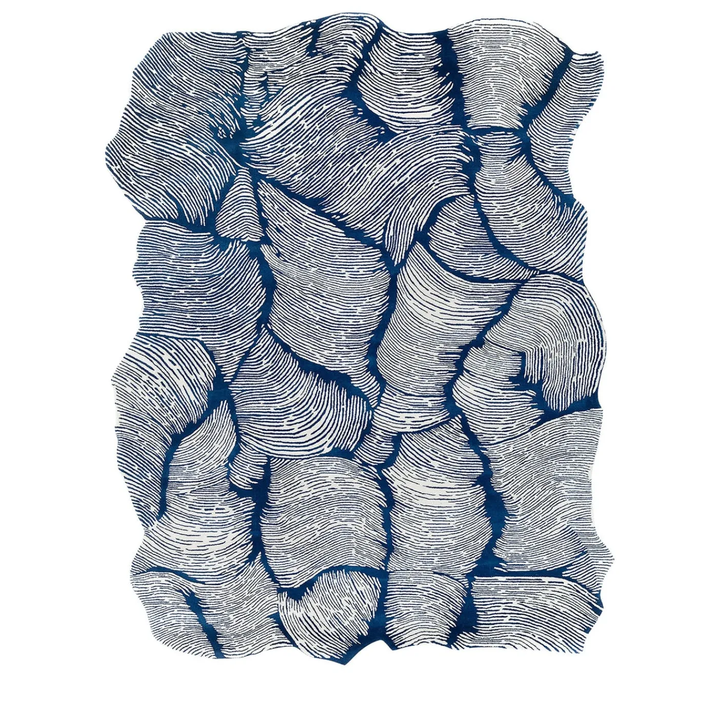 Mohebban Tappeto rettangolare Oceano blu in lana> Tappeti E Moquette